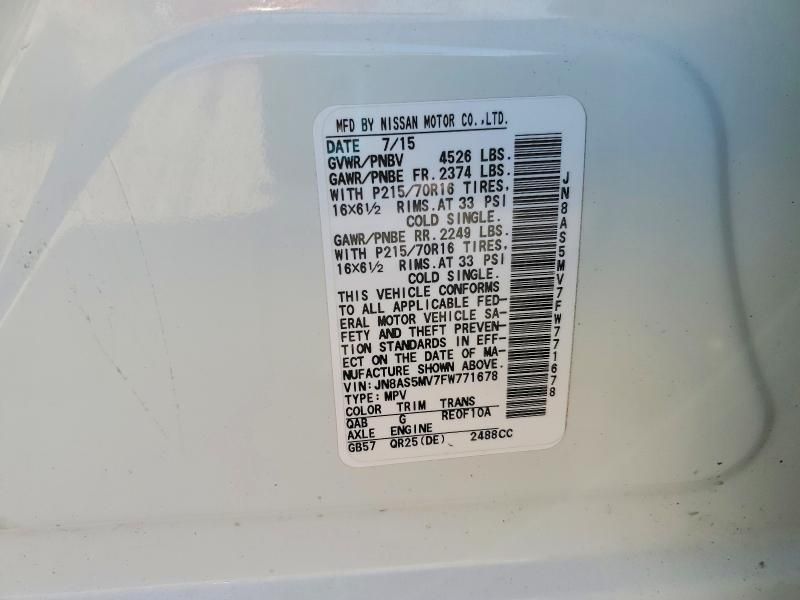 2015 Nissan Rogue Select s