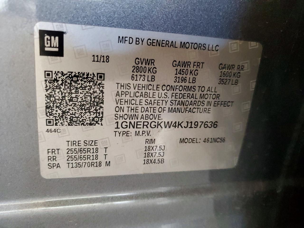 2019 Chevrolet Traverse lt