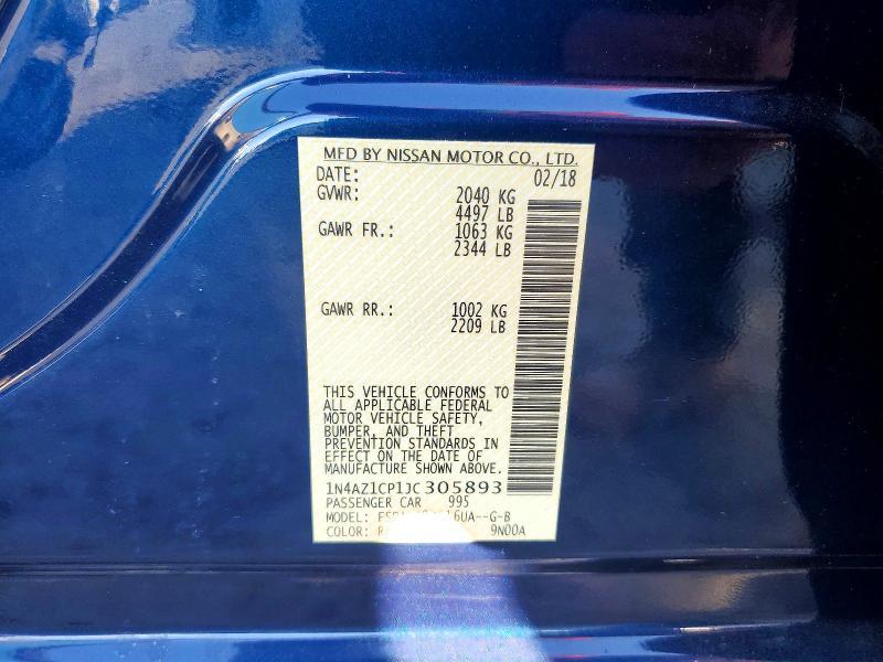2018 Nissan Leaf s