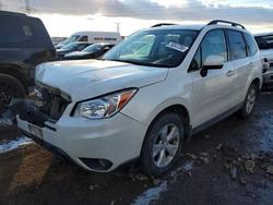 Salvage cars for sale from Copart Elgin, IL: 2016 Subaru Forester 2.5i Limited