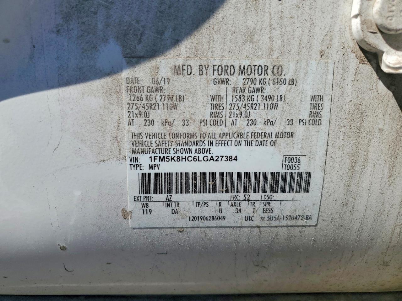 2020 Ford Explorer Platinum