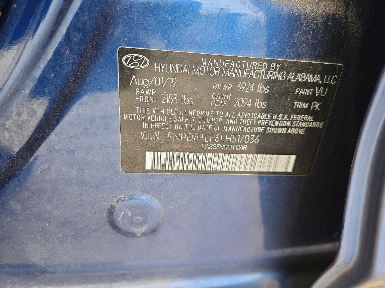2020 Hyundai Elantra sel