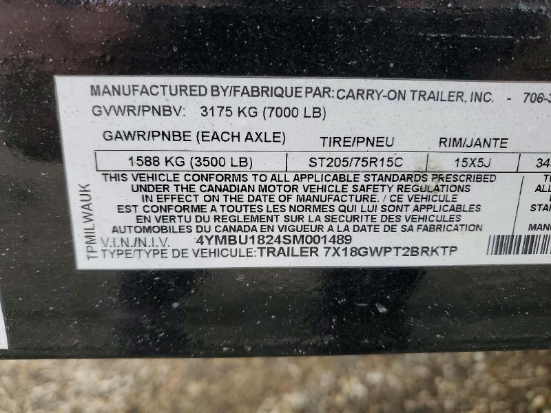 2025 Carry-On Utility Trailer