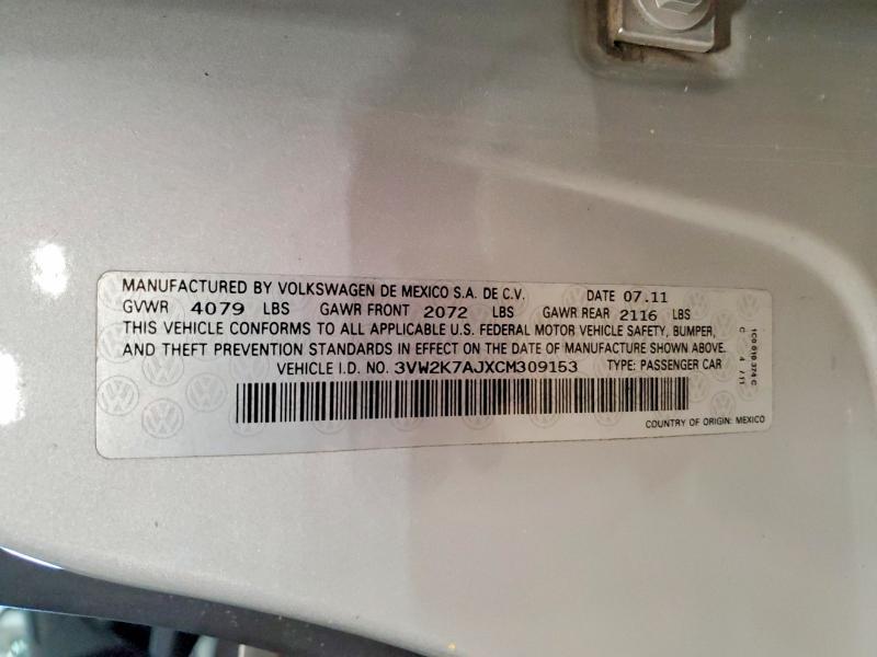 2012 Volkswagen Jetta Base