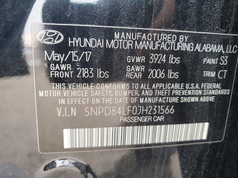 2018 Hyundai Elantra sel
