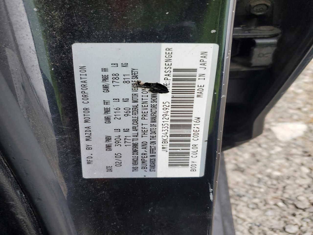 2005 Mazda 3 Hatchback