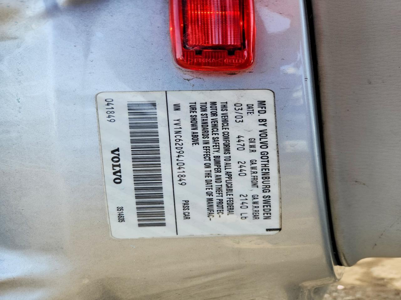 2004 Volvo C70 hpt