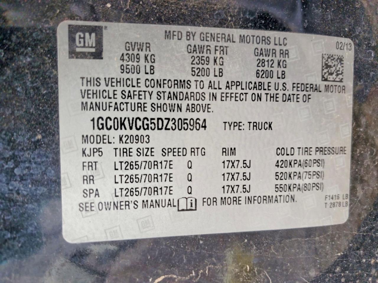 2013 Chevrolet Silverado K2500 Heavy Duty