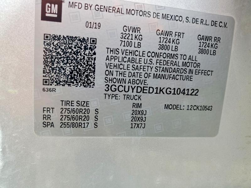 2019 Chevrolet Silverado K1500 LT