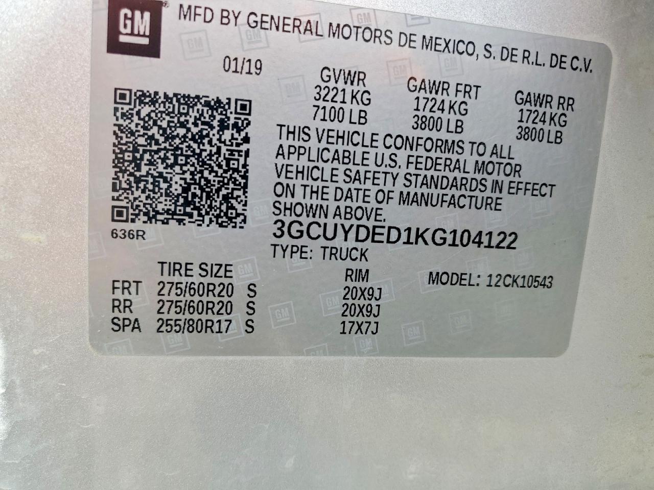 2019 Chevrolet Silverado K1500 LT