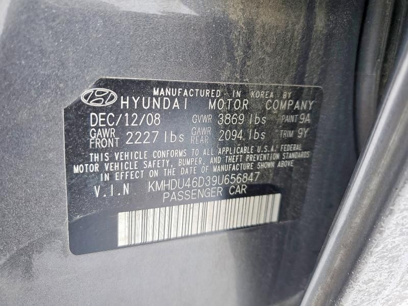 2009 Hyundai Elantra gls
