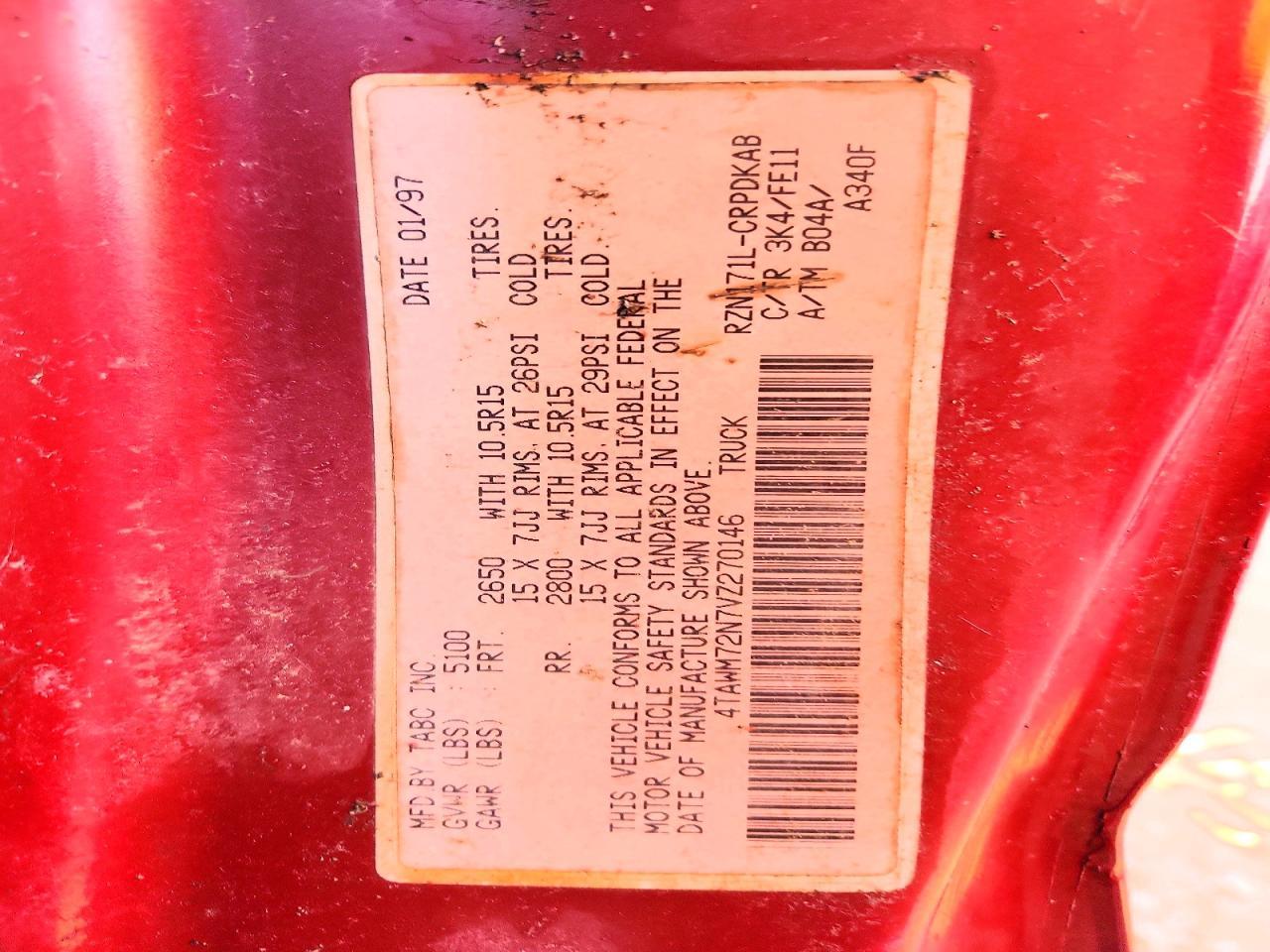1997 Toyota Tacoma Base