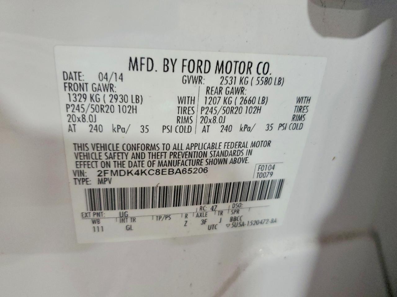 2014 Ford Edge Limited