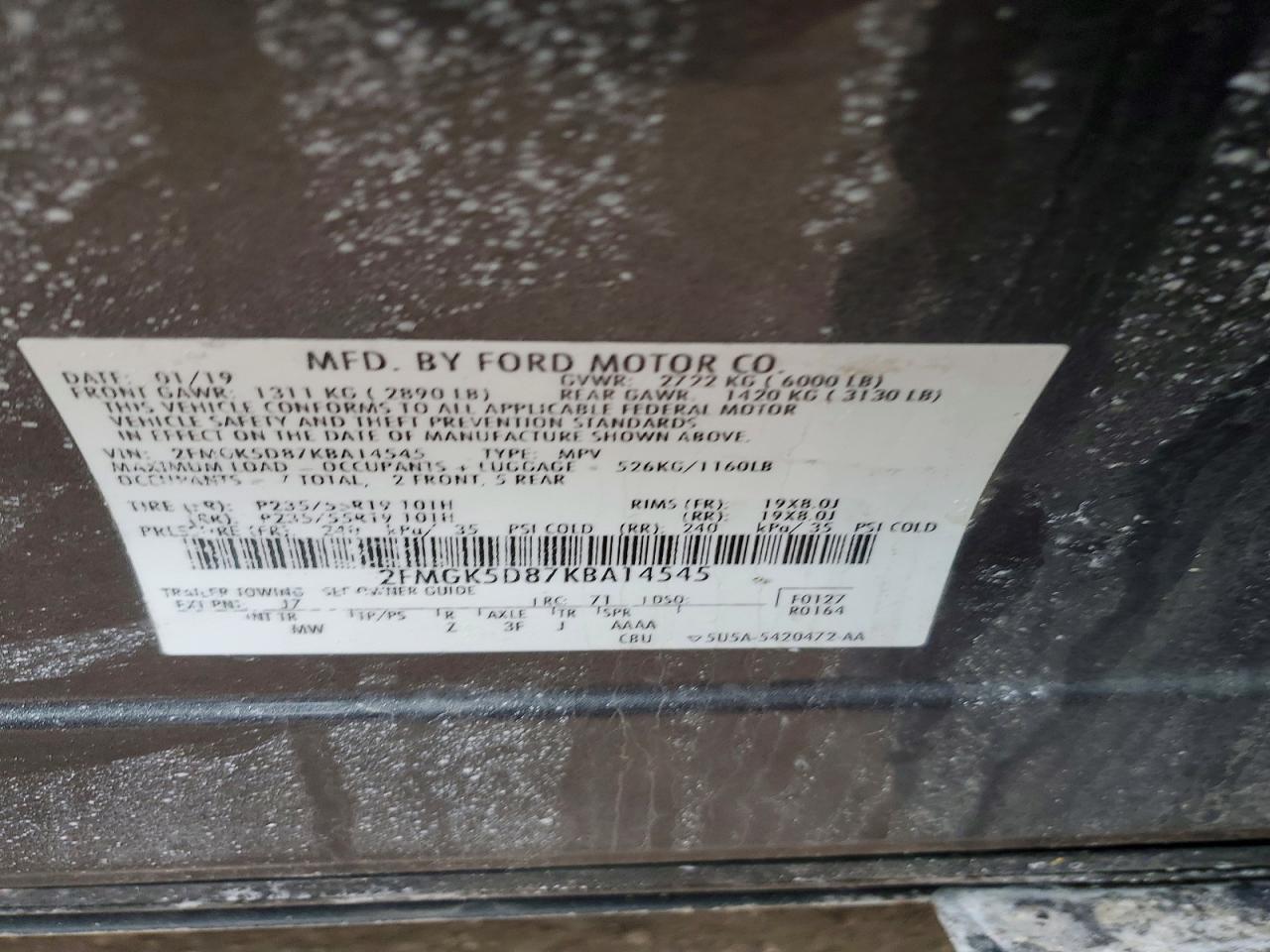 2019 Ford Flex Limited