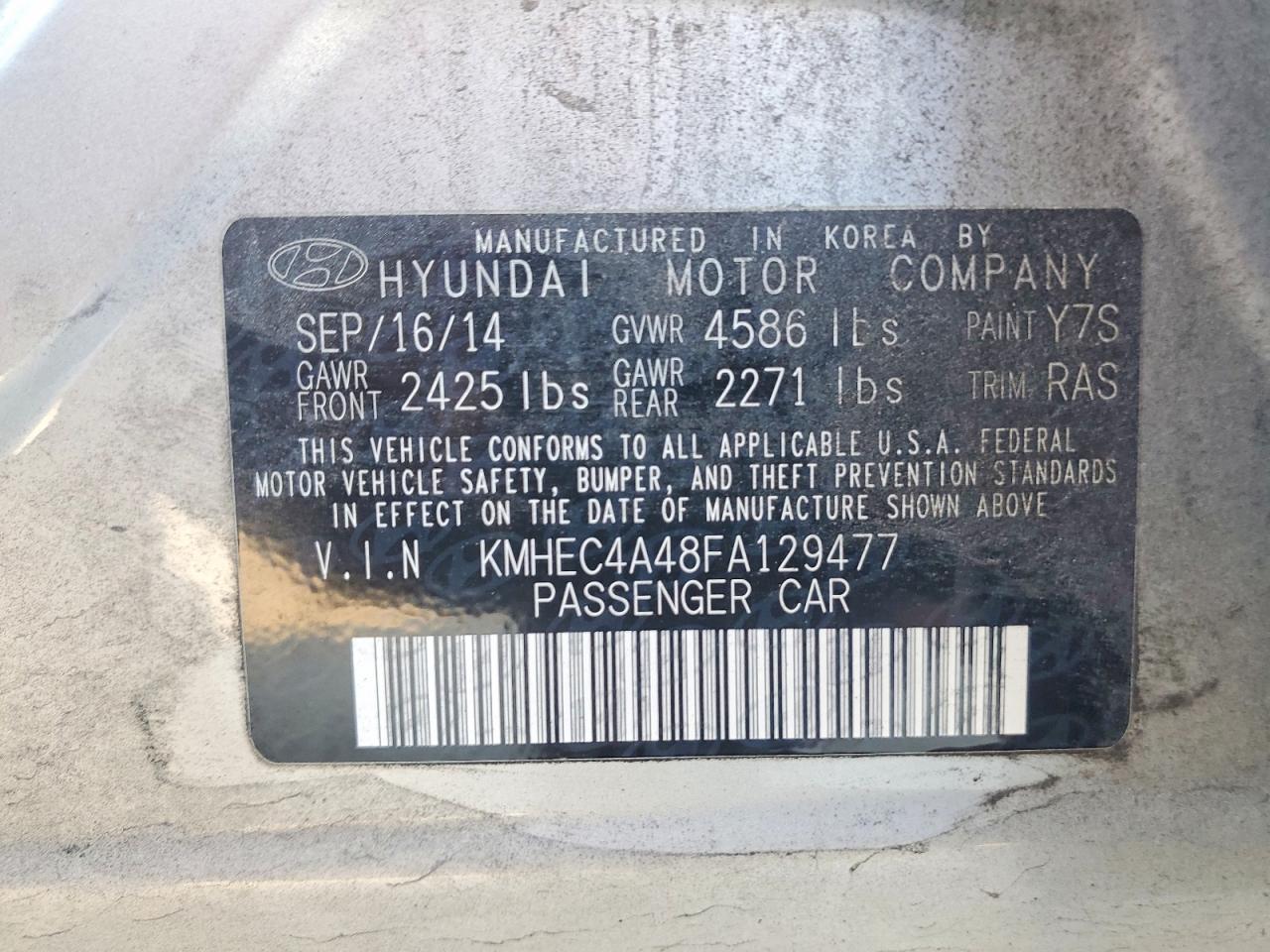 2015 Hyundai Sonata Hybrid