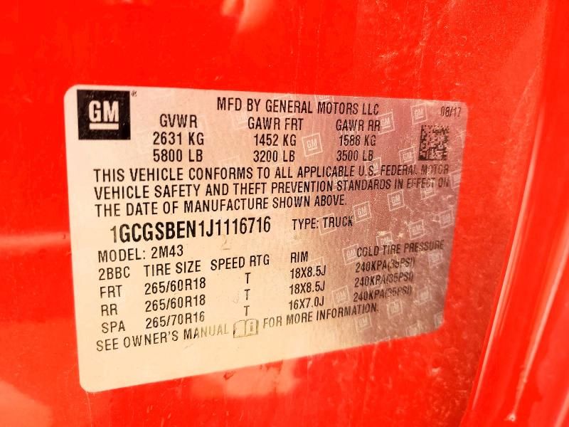 2018 Chevrolet Colorado