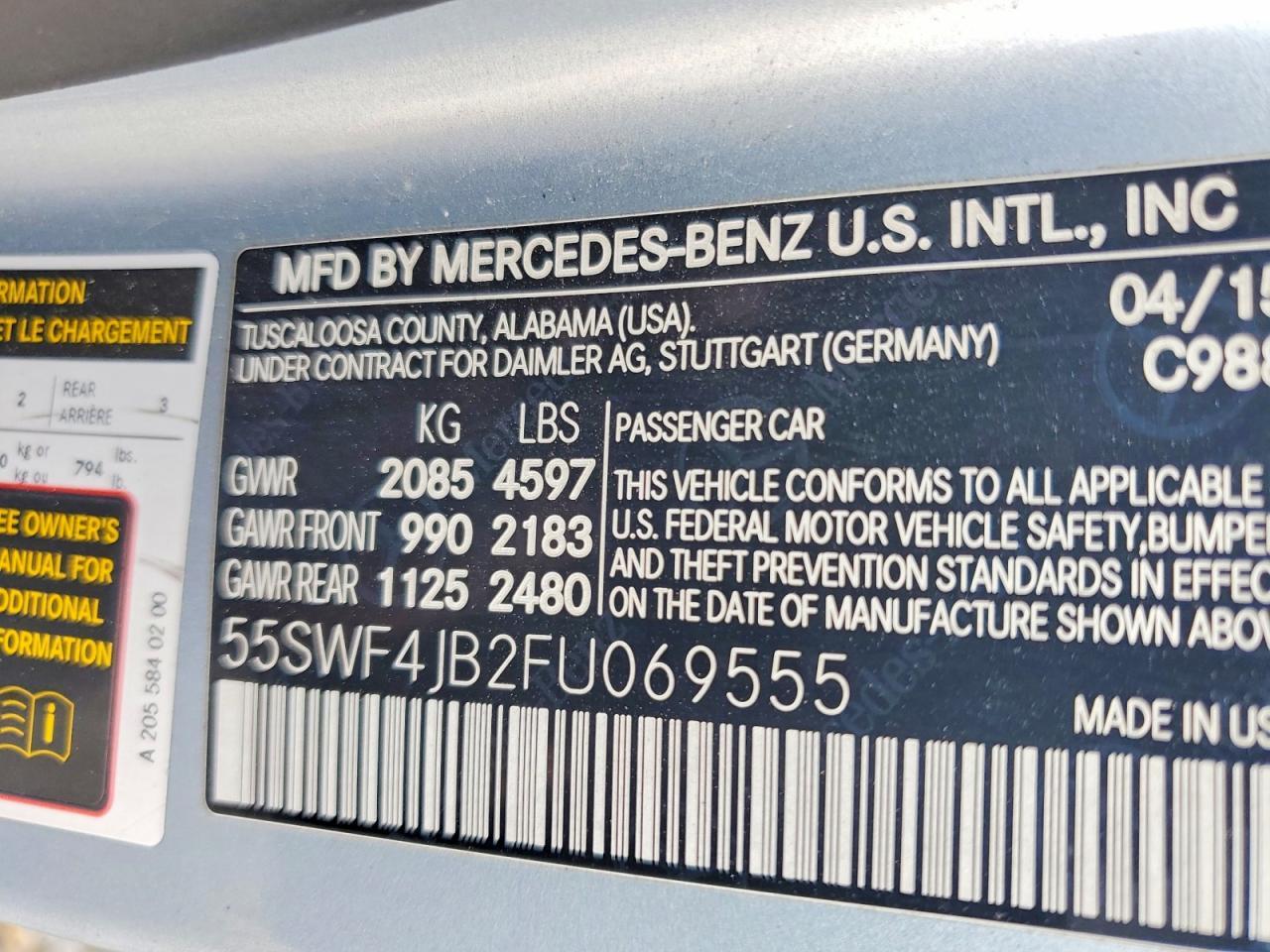 2015 Mercedes-Benz C300