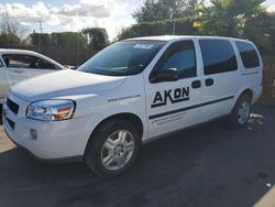 Chevrolet Uplander Delivery van salvage cars for sale: 2007 Chevrolet Uplander Delivery Van