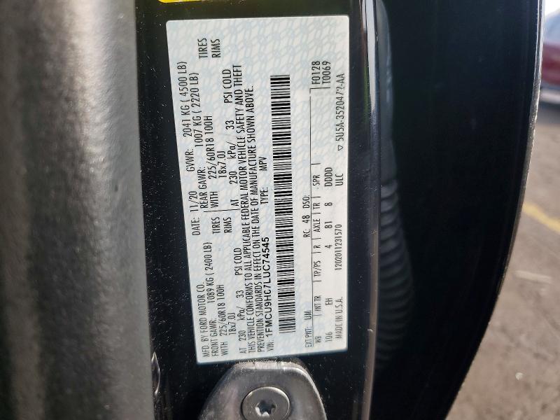 2020 Ford Escape sel