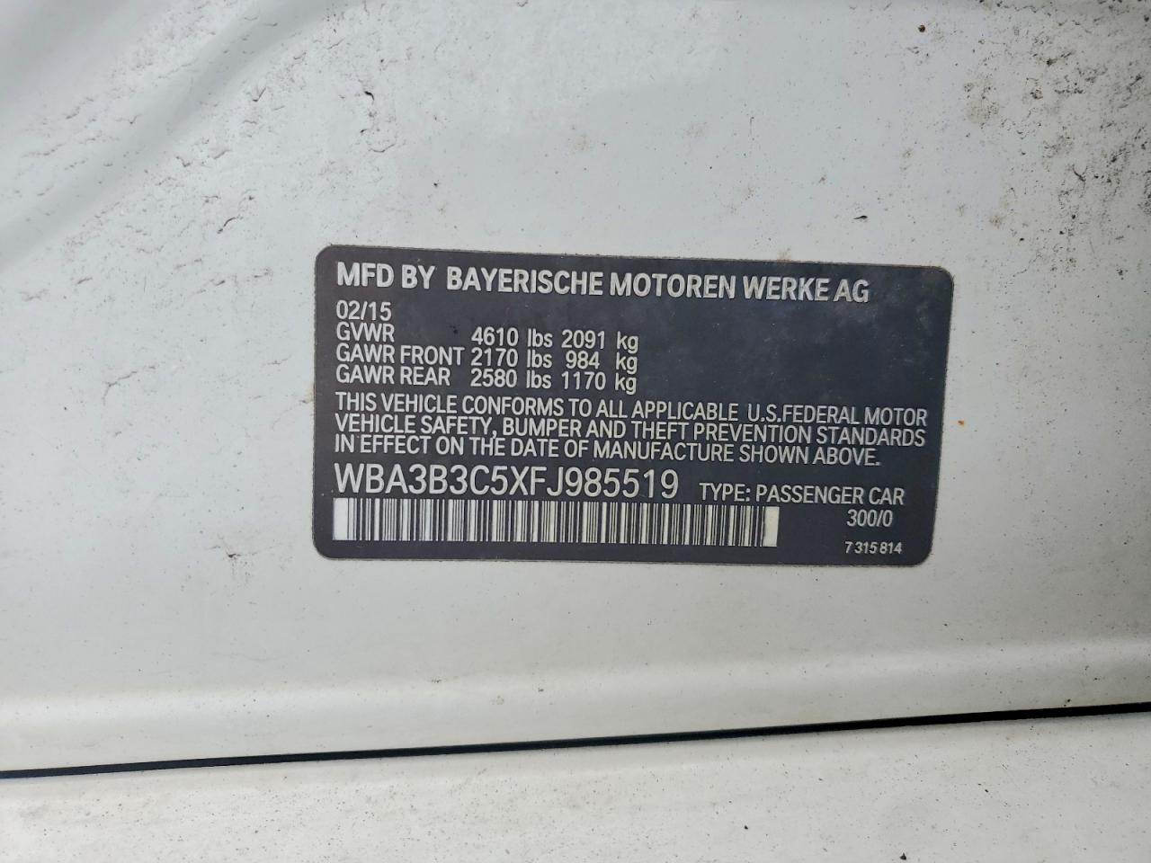 2015 BMW 328 xi