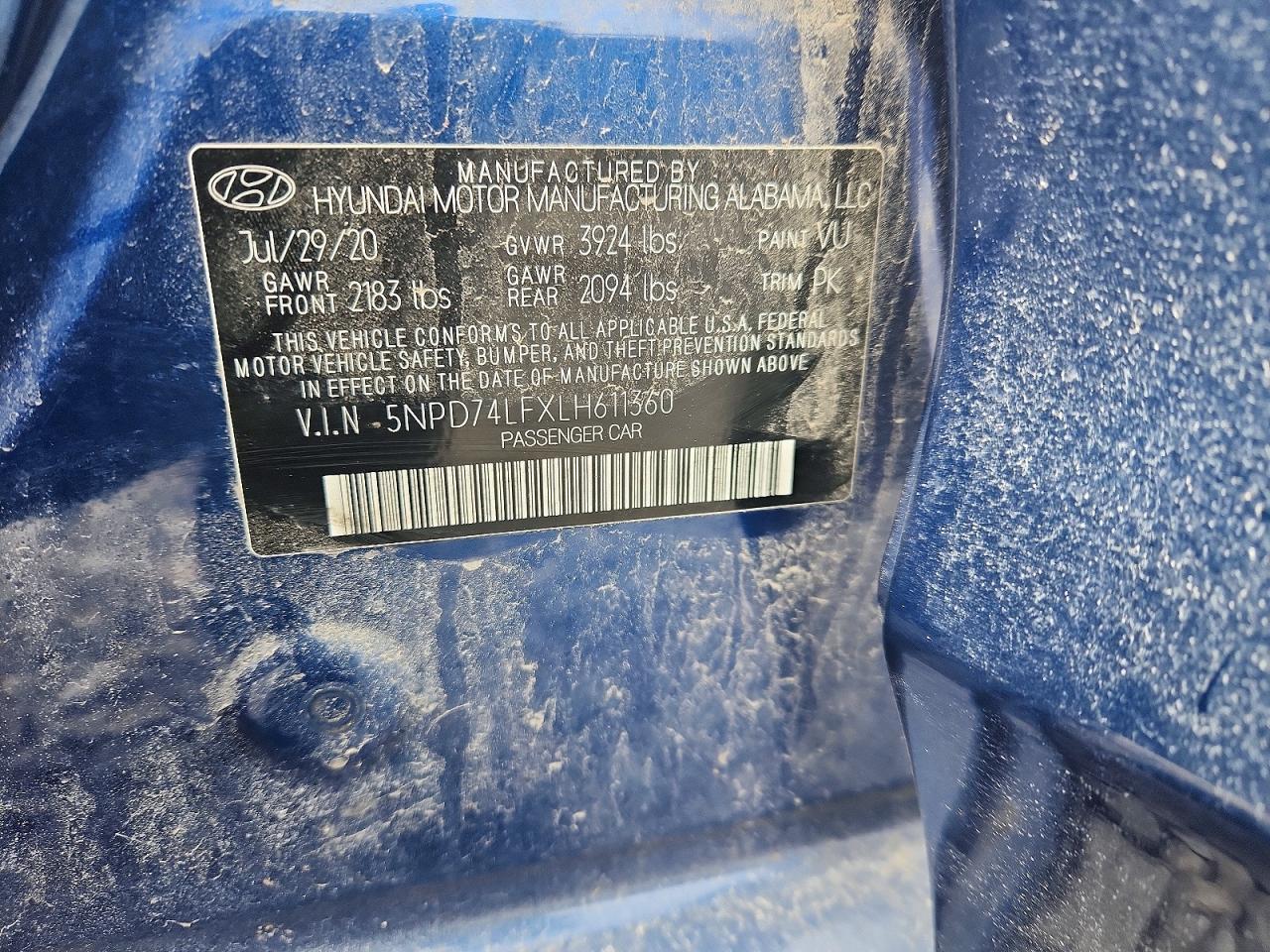 2020 Hyundai Elantra se