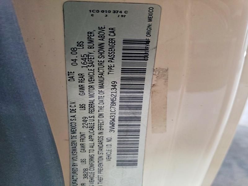 2008 Volkswagen New Beetle s