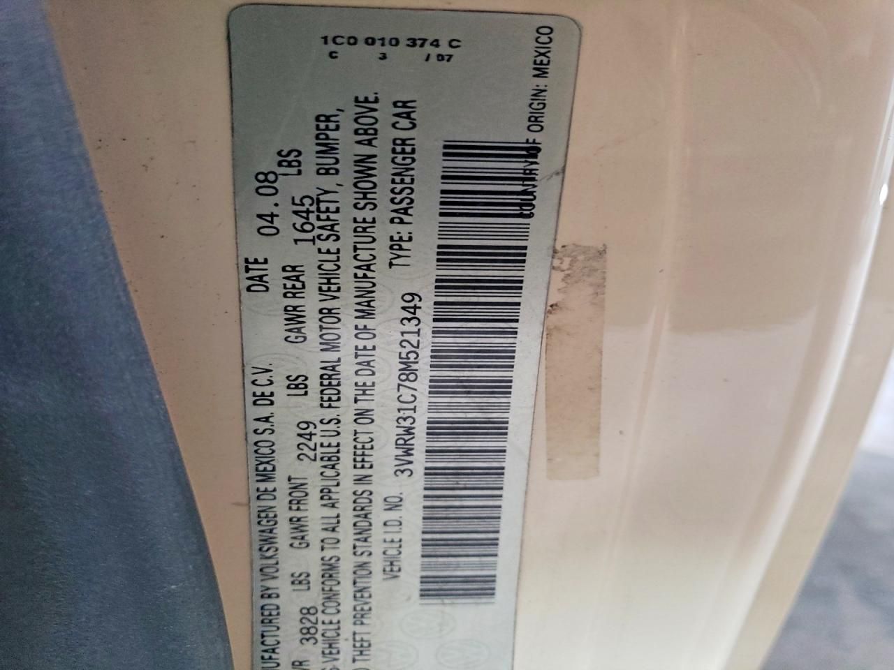 2008 Volkswagen New Beetle s