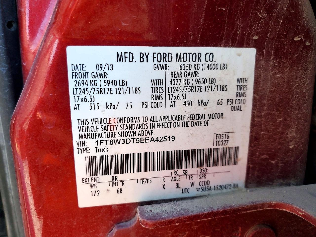 2014 Ford F350 Super Duty