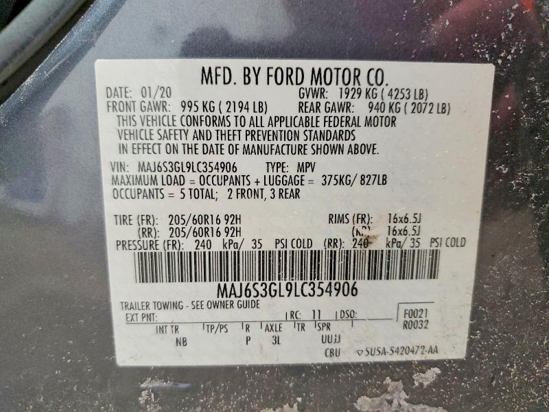 2020 Ford Ecosport se