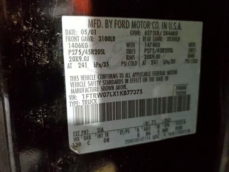 2001 Ford F150 Supercrew