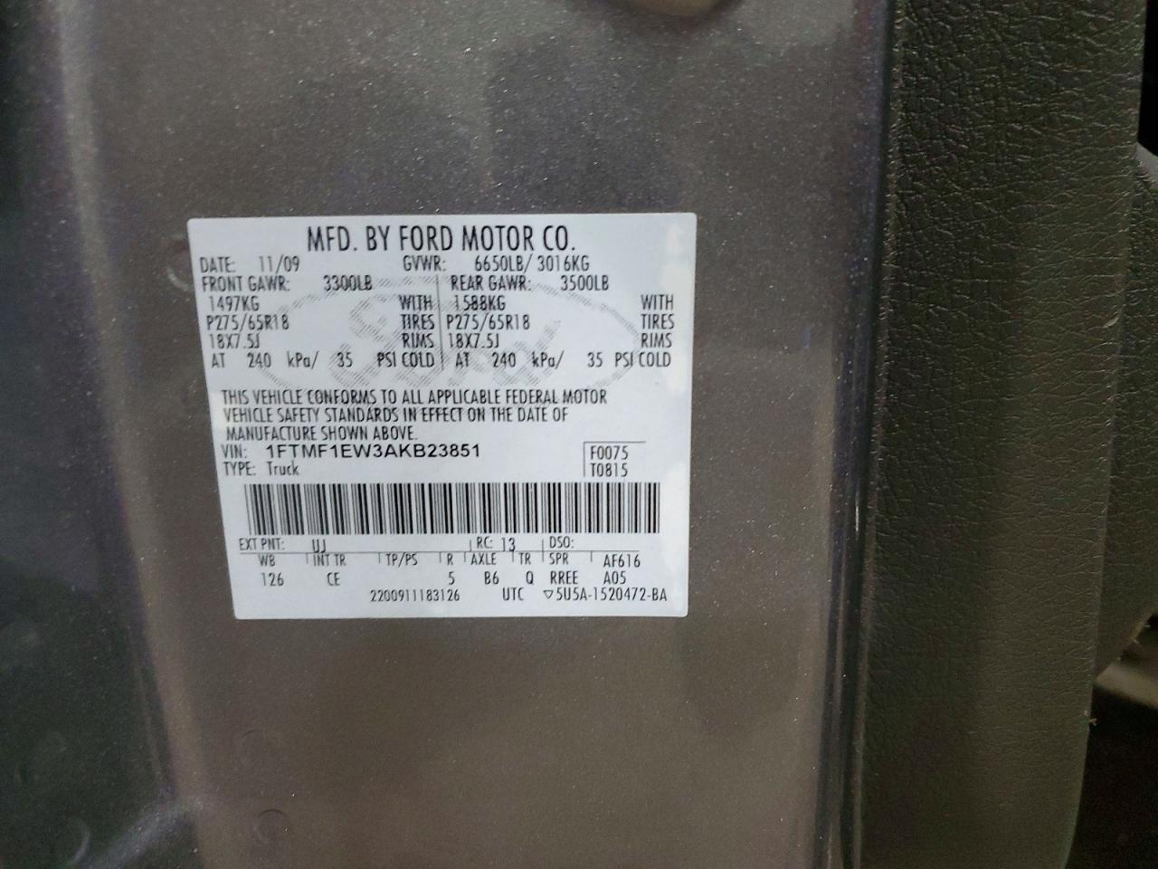 2010 Ford F150
