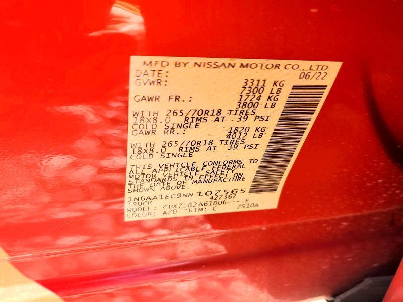 2022 Nissan Titan SV