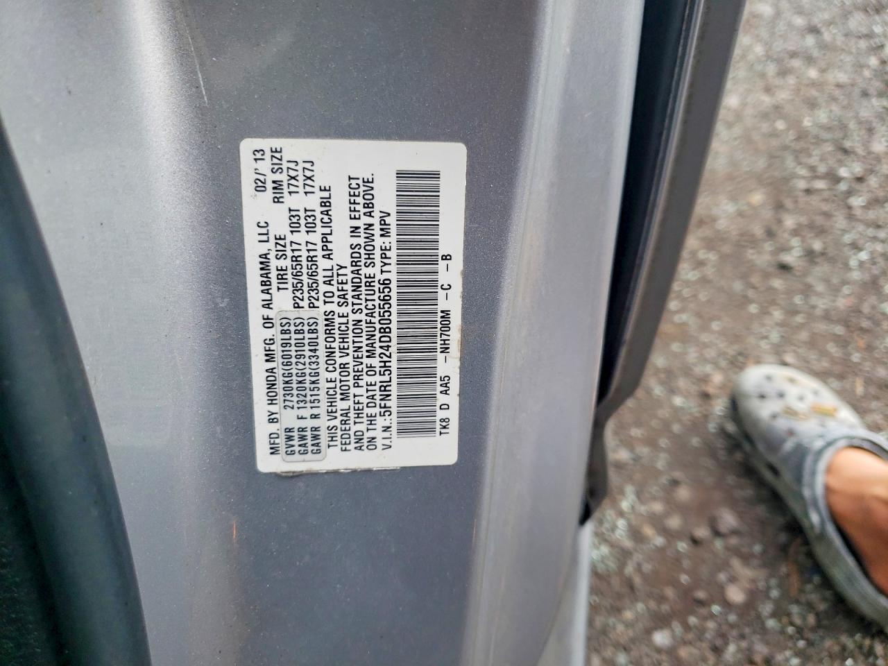 2013 Honda Odyssey lx