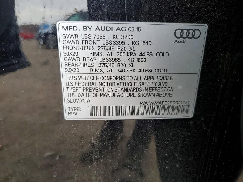 2015 Audi Q7 tdi Prestige