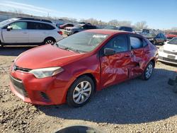 Toyota Corolla salvage cars for sale: 2016 Toyota Corolla l
