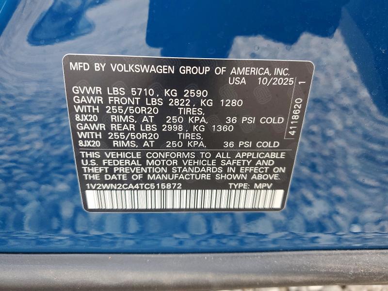 2026 Volkswagen Atlas se