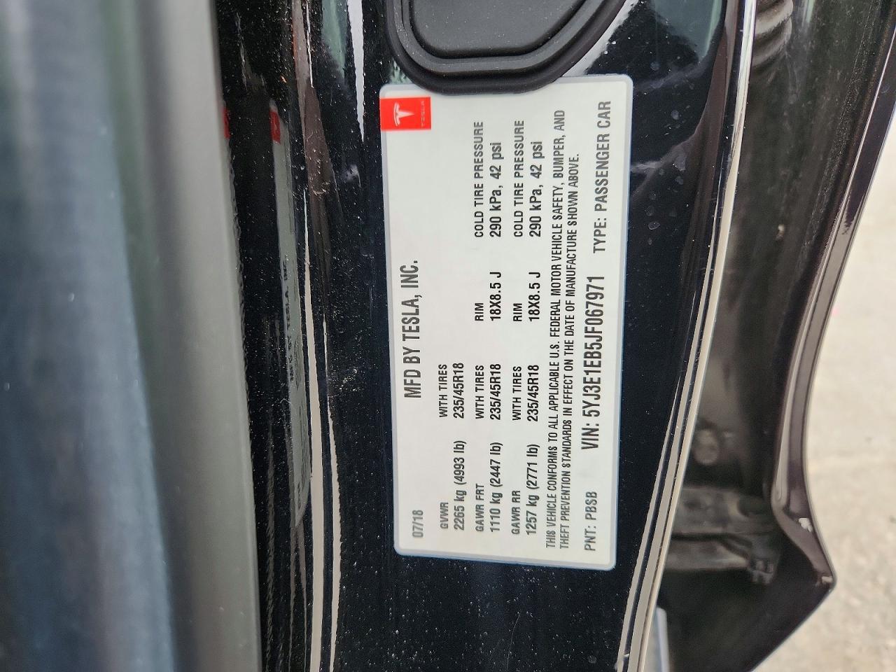 2018 Tesla Model 3