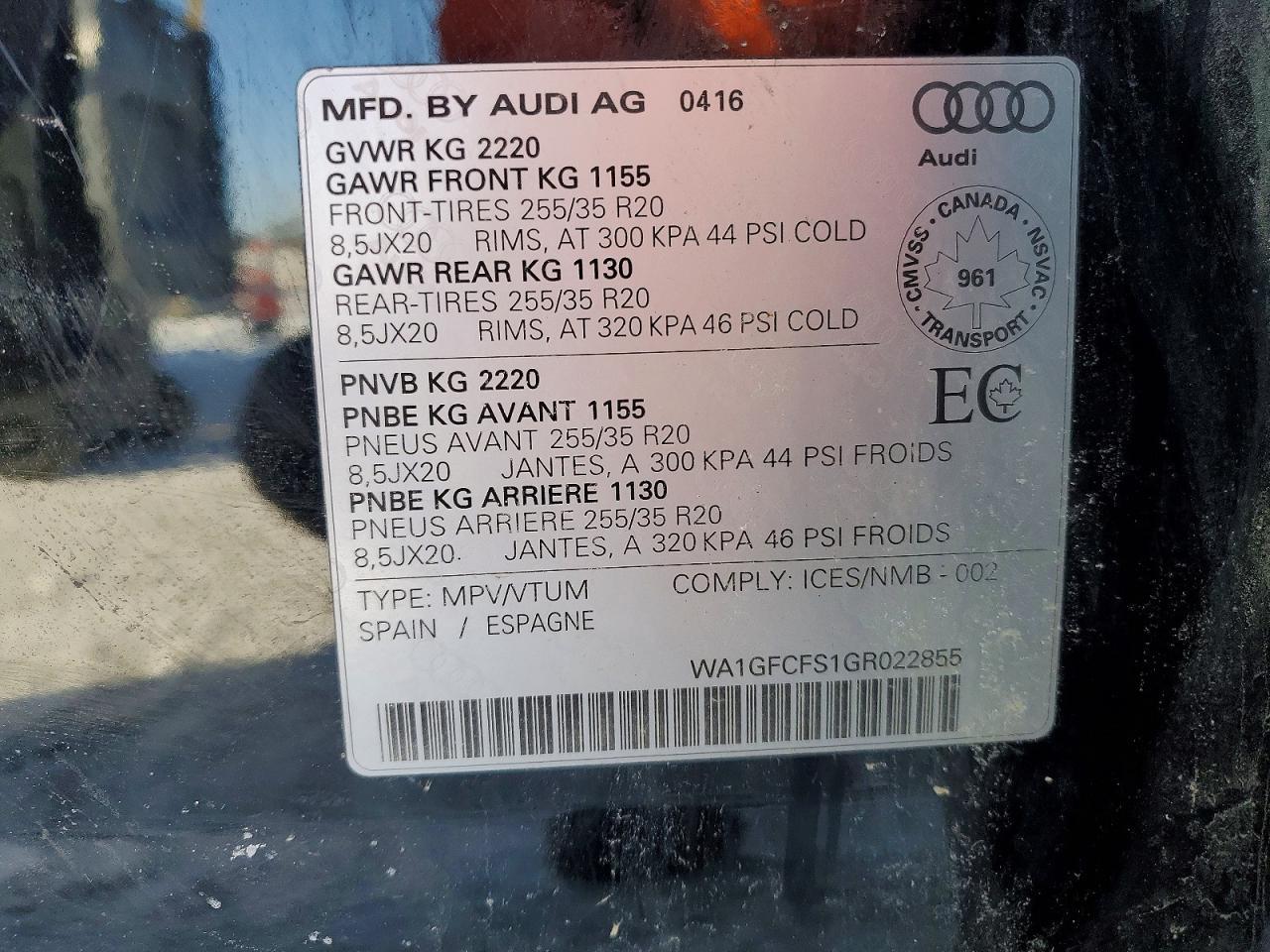 2016 Audi Q3 Prestige