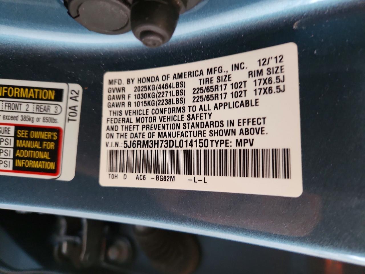 2013 Honda Cr-v exl