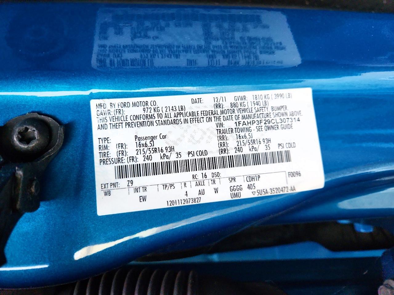 2012 Ford Focus se