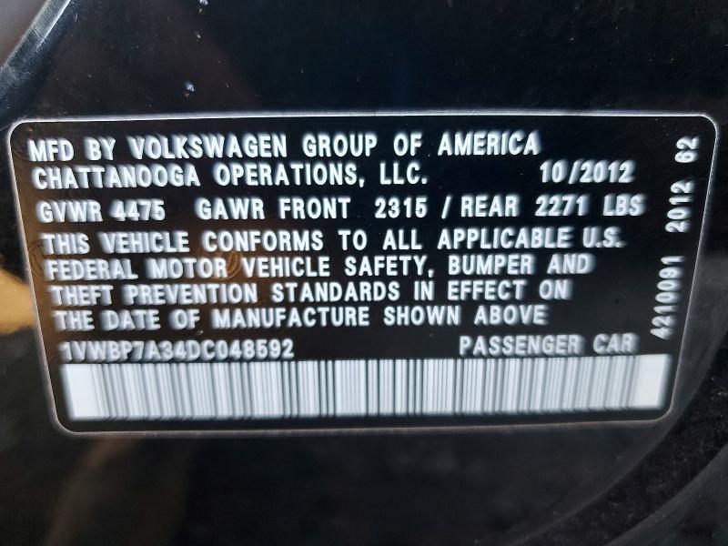 2013 Volkswagen Passat se