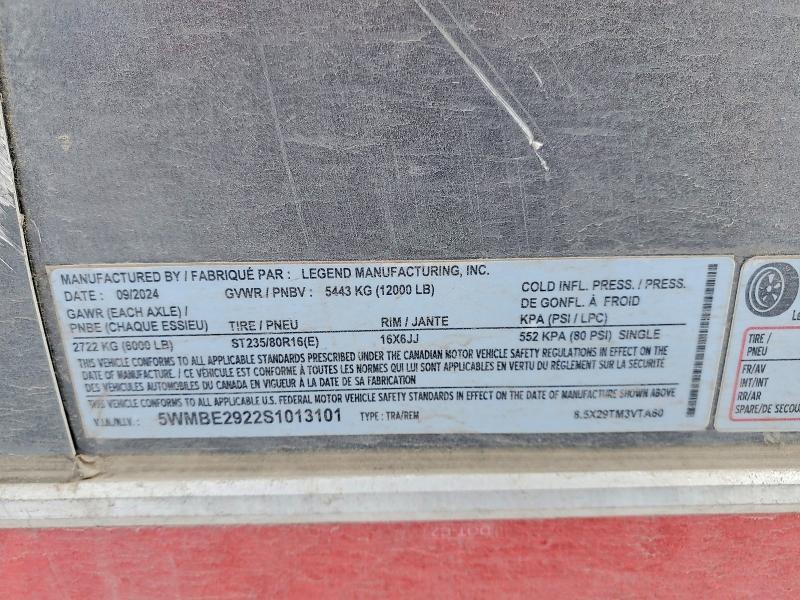 2025 Legend 8.5X29TM3VTA60 Enclosed Cargo Trailer