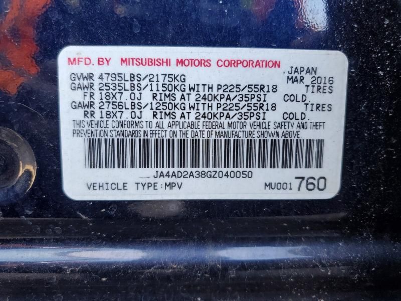 2016 Mitsubishi Outlander es