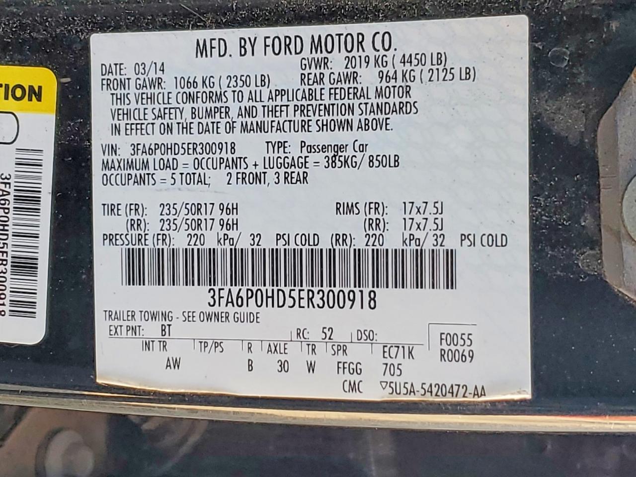 2014 Ford Fusion se