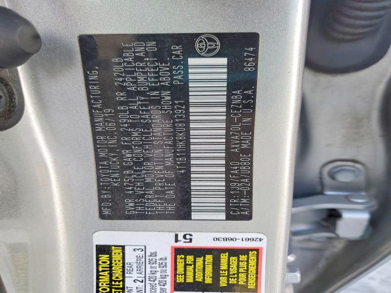 2019 Toyota Camry l