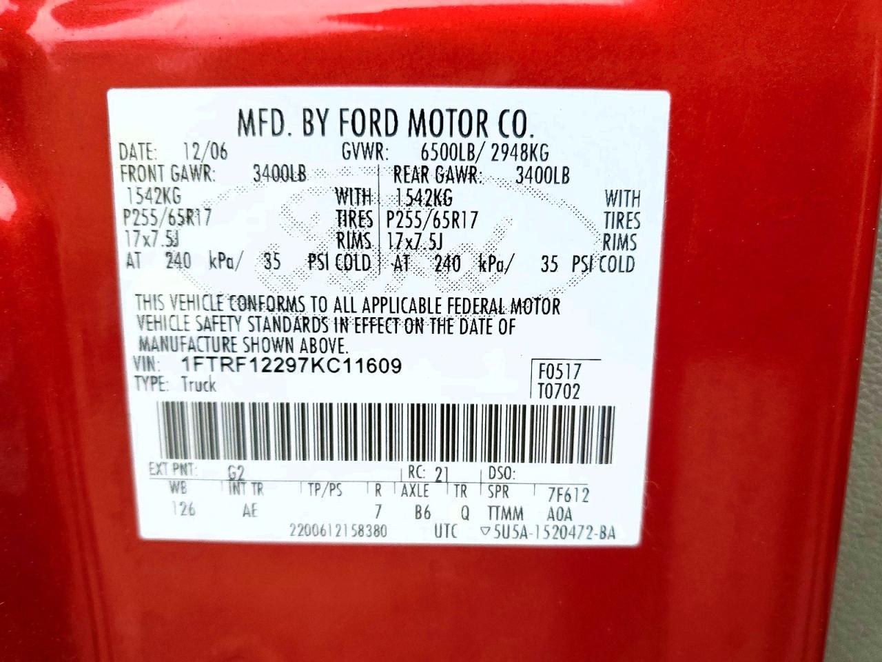 2007 Ford F150