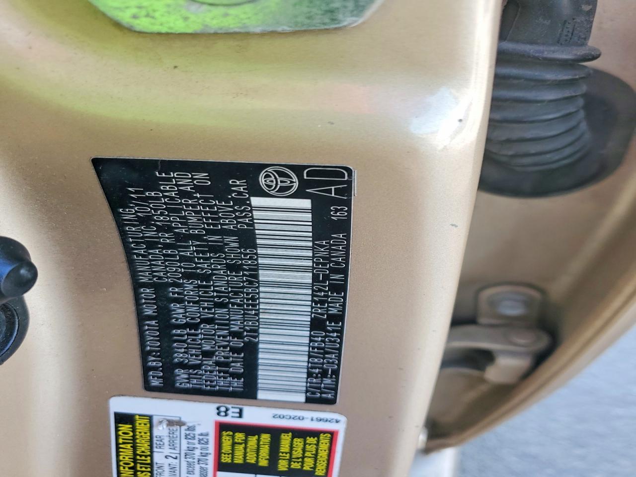 2011 Toyota Corolla Base