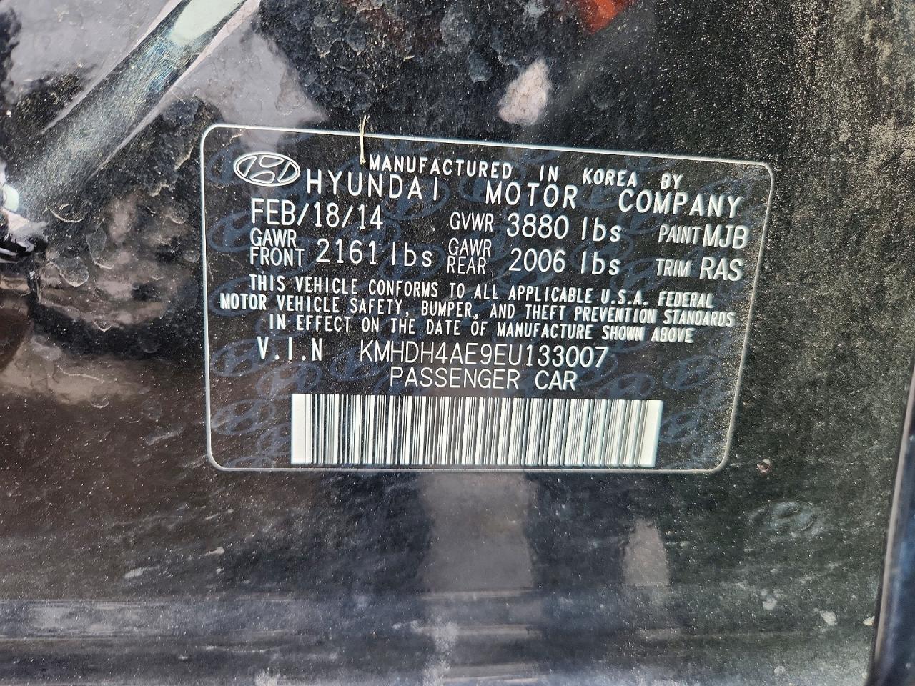 2014 Hyundai Elantra se