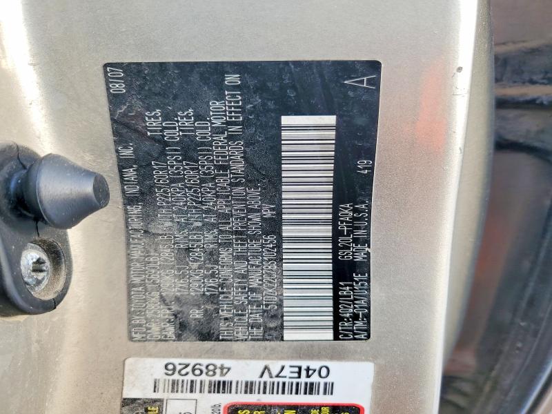 2008 Toyota Sienna xle