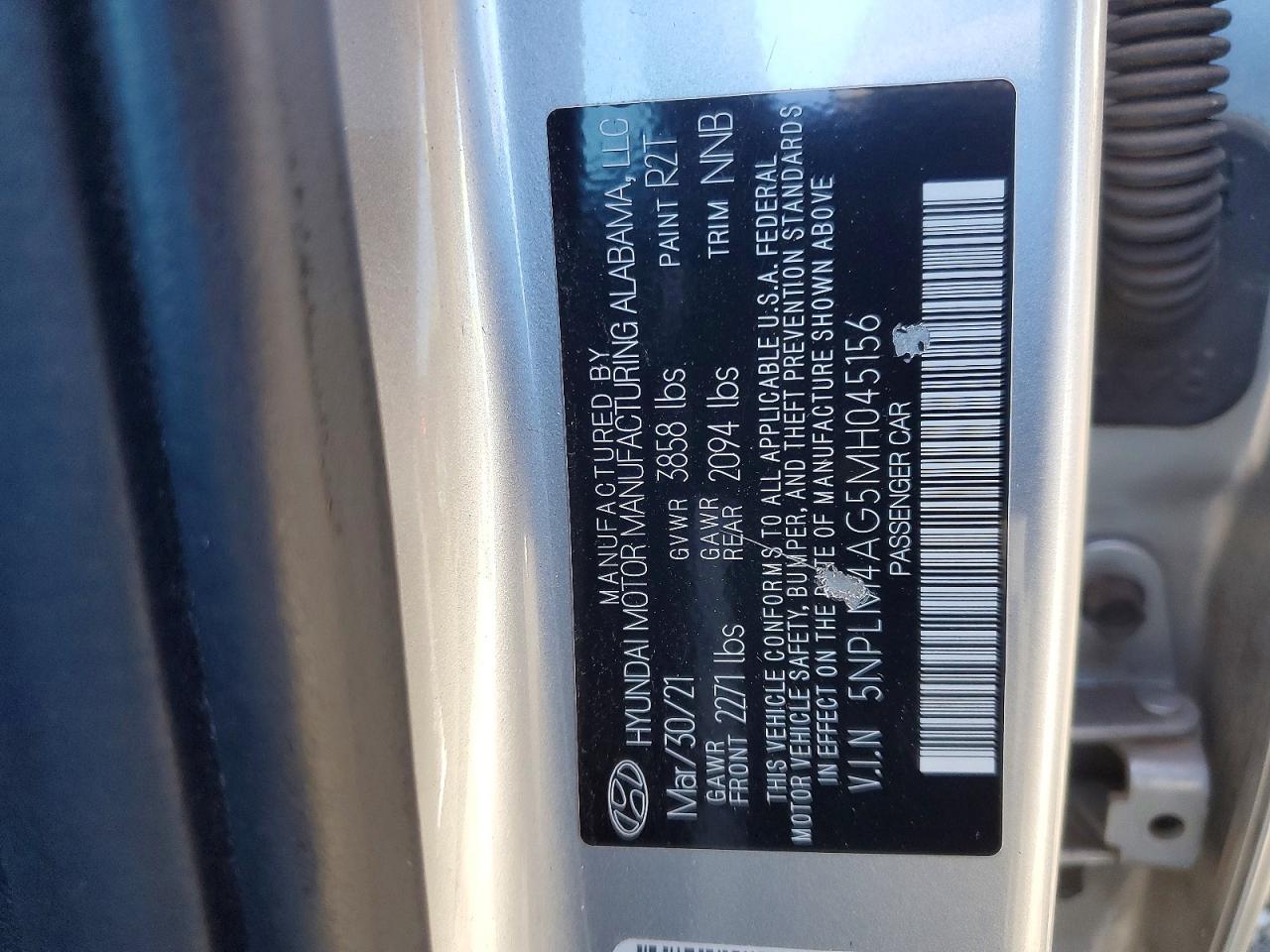 2021 Hyundai Elantra sel